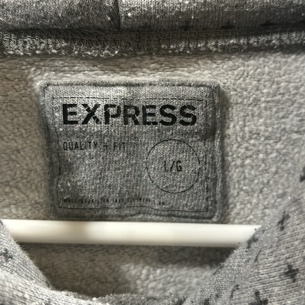 Express Men Pullover Pattern Hoodie Sweatshirt Fr… - image 4